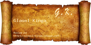 Glasel Kinga névjegykártya